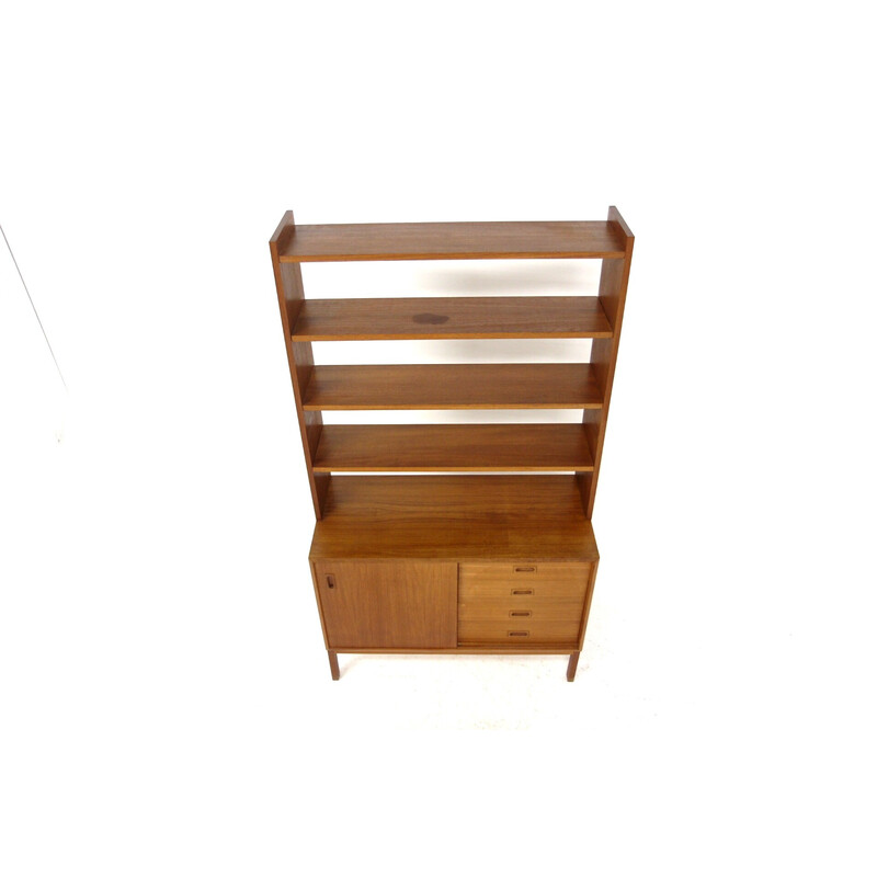 Scandinavian vintage teak bookcase, Sweden 1960