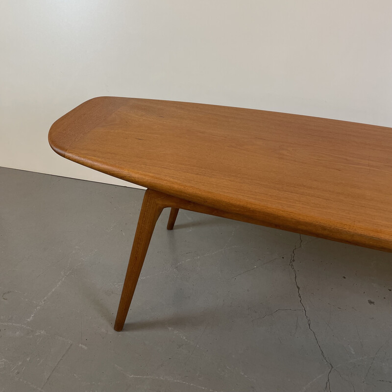 Vintage surfplank salontafel van Arne Hovmand-Olsen voor Mogens Kold, Denemarken 1959