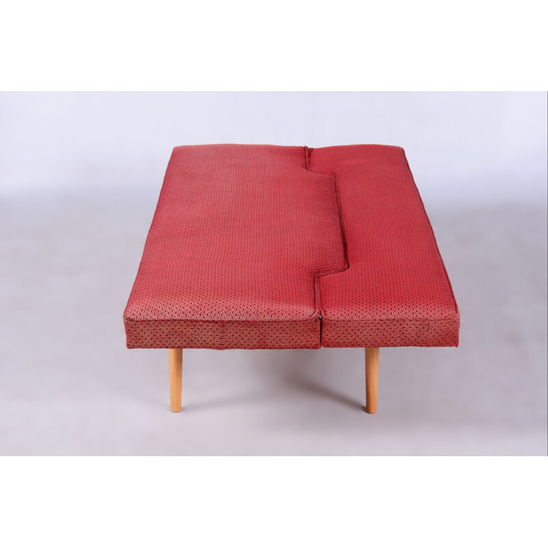 Vintage beechwood sofa by Miroslav Navratil, Czechia 1960s