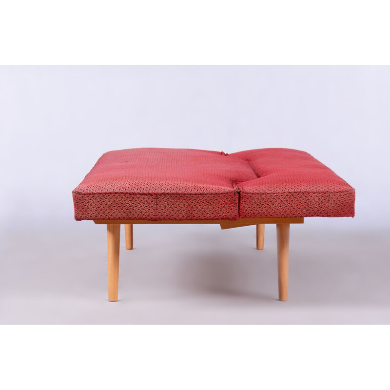 Vintage beechwood sofa by Miroslav Navratil, Czechia 1960s