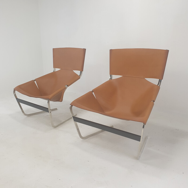 Pair of vintage model F444 armchairs by Pierre Paulin for Artifort, 1960s