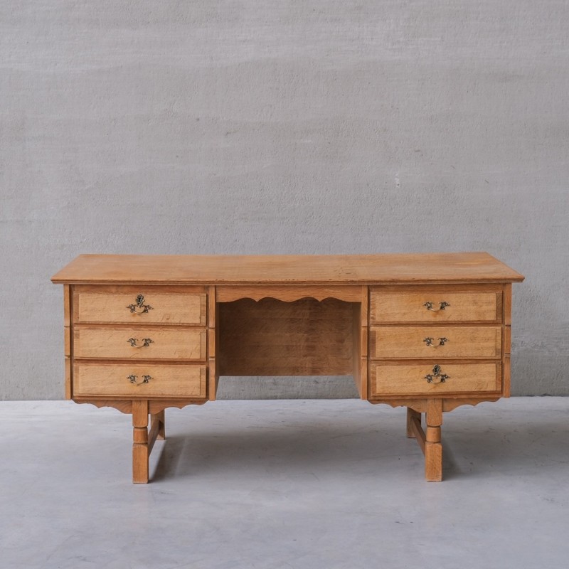 Bureau danois vintage en bois de chêne, 1960