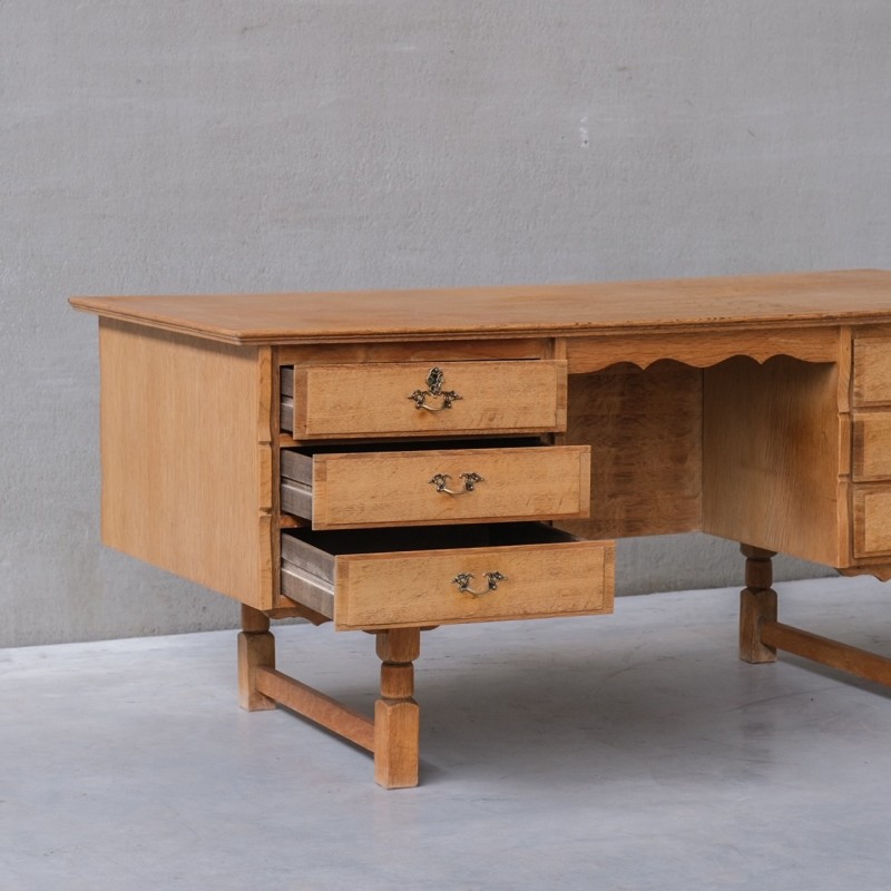 Bureau danois vintage en bois de chêne, 1960