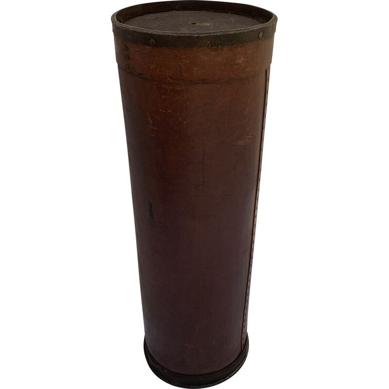 Columna de cuero industrial vintage, 1950