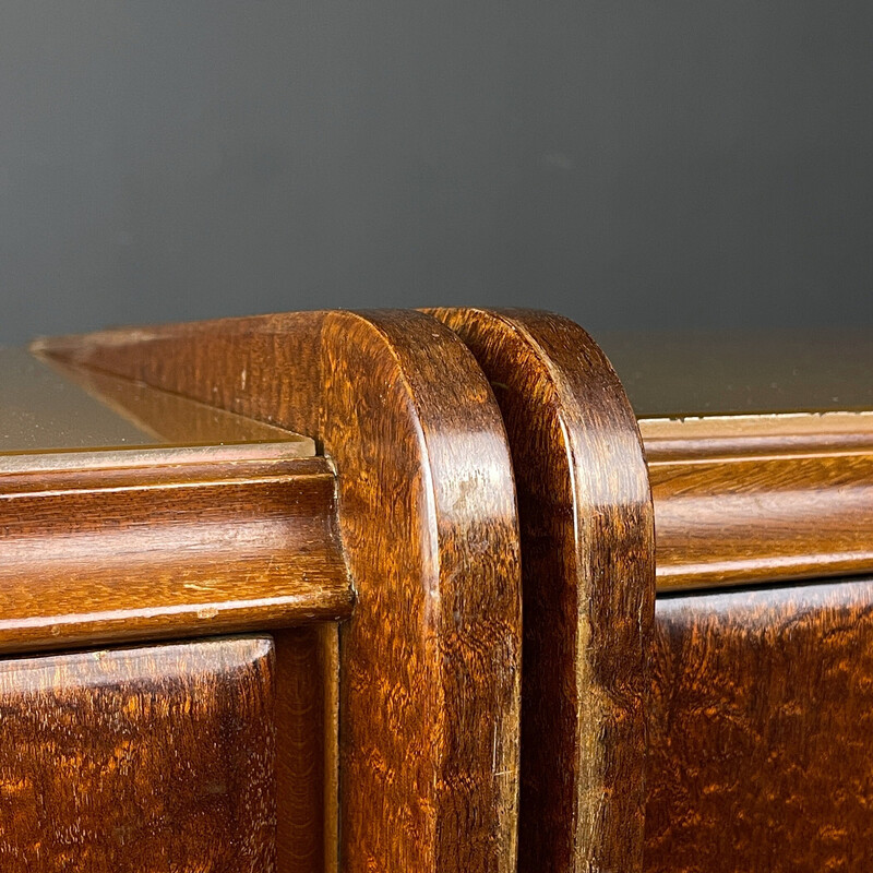 Pair of vintage wooden nightstands, Italy 1950