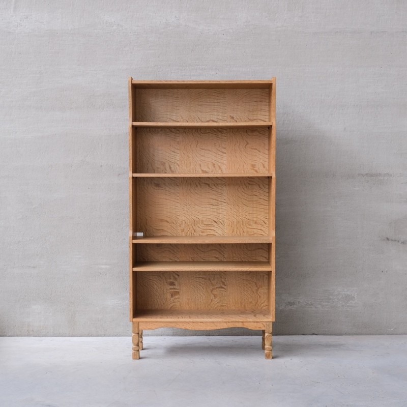 Vintage oakwood shelf, Denmark 1960