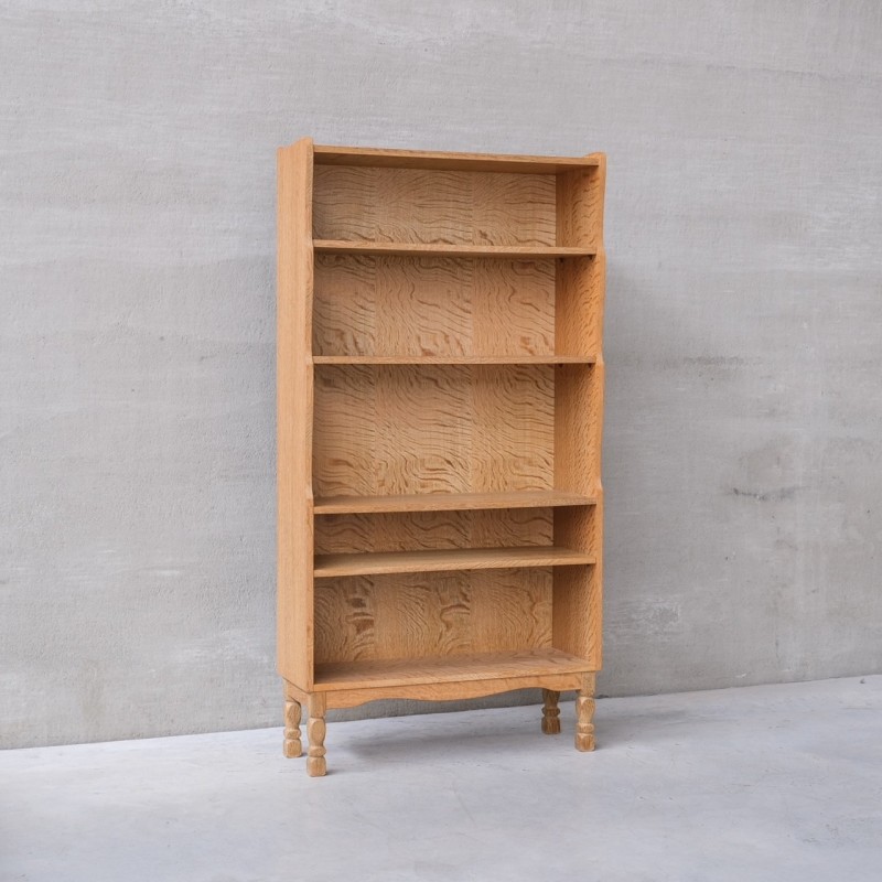 Vintage oakwood shelf, Denmark 1960