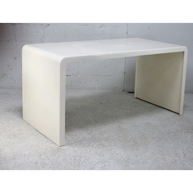 Vintage fiberglass desk by Berthe Libert for Huchers Minvielle, France 1970