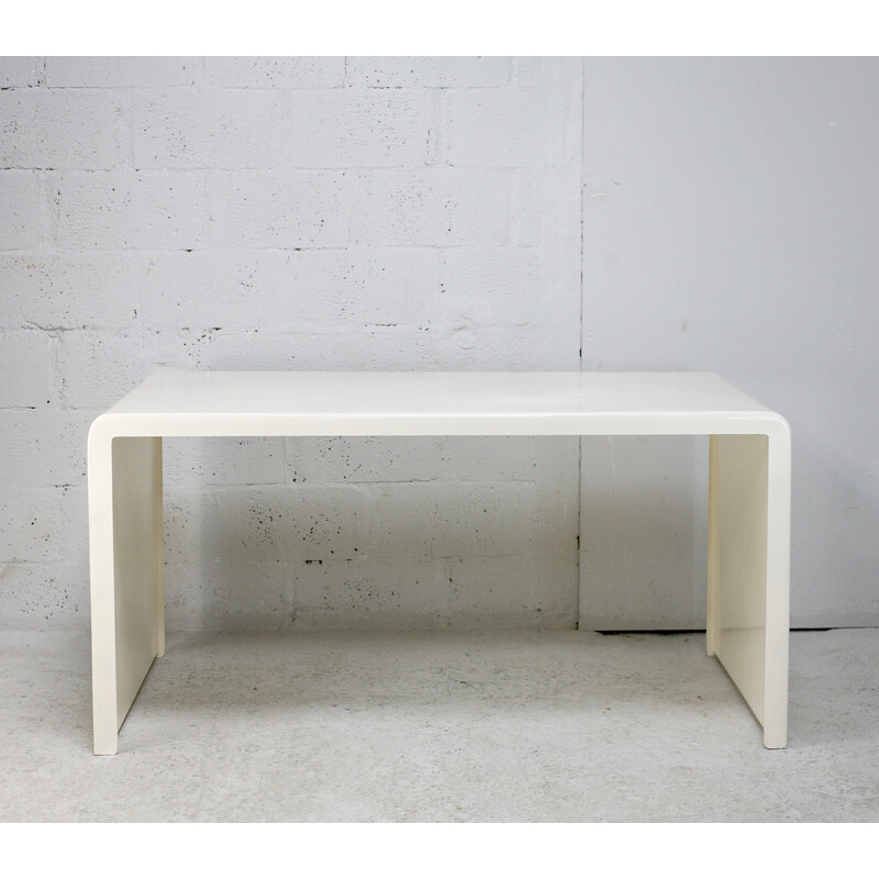 Vintage fiberglass desk by Berthe Libert for Huchers Minvielle, France 1970