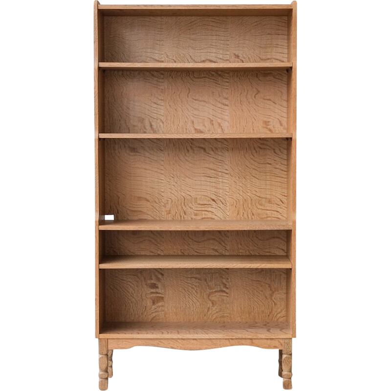 Vintage oakwood shelf, Denmark 1960