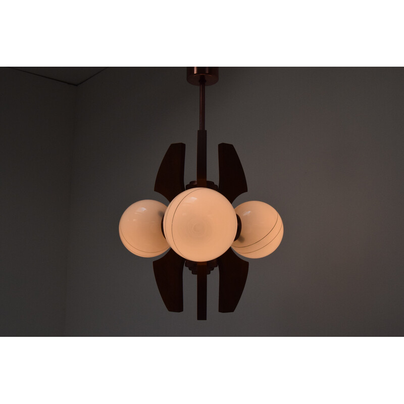 Mid-century chandelier by Elektrofem, Hungary 1970s