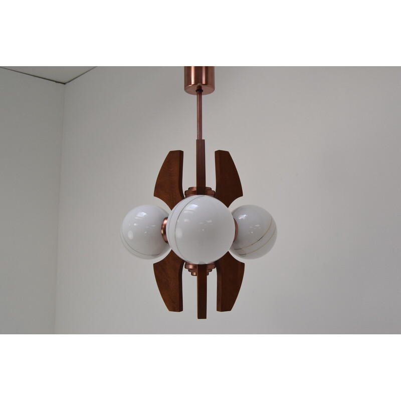 Mid-century chandelier by Elektrofem, Hungary 1970s