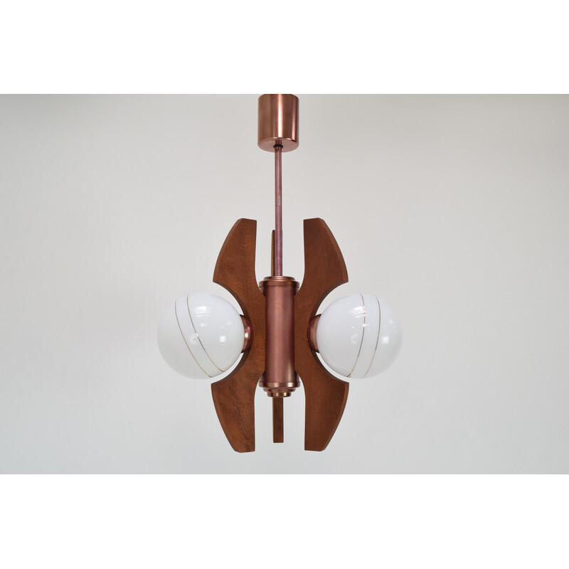 Mid-century chandelier by Elektrofem, Hungary 1970s