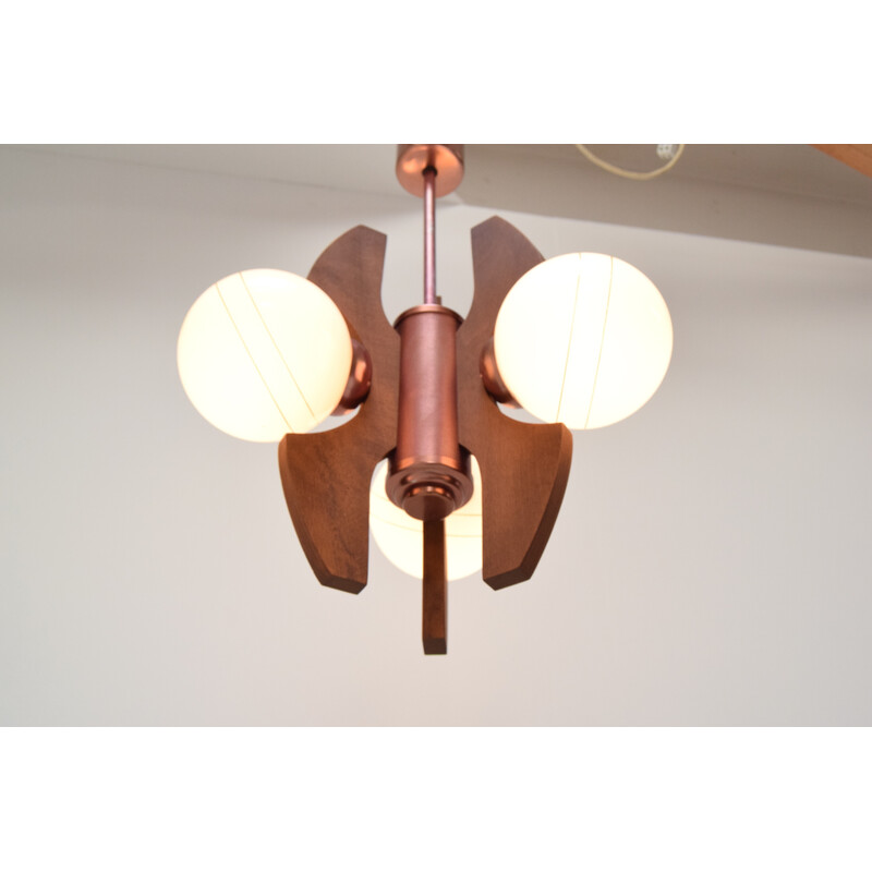 Mid-century chandelier by Elektrofem, Hungary 1970s