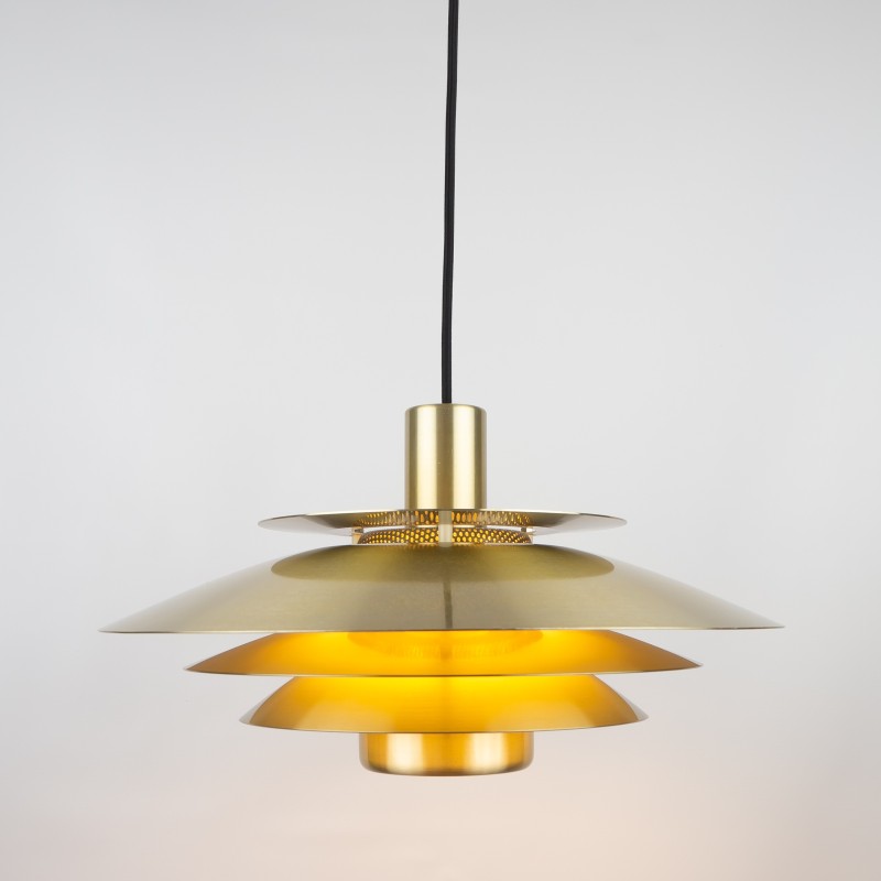 Danish vintage pendant lamp by Kurt Wiborg for Jeka, 1980s