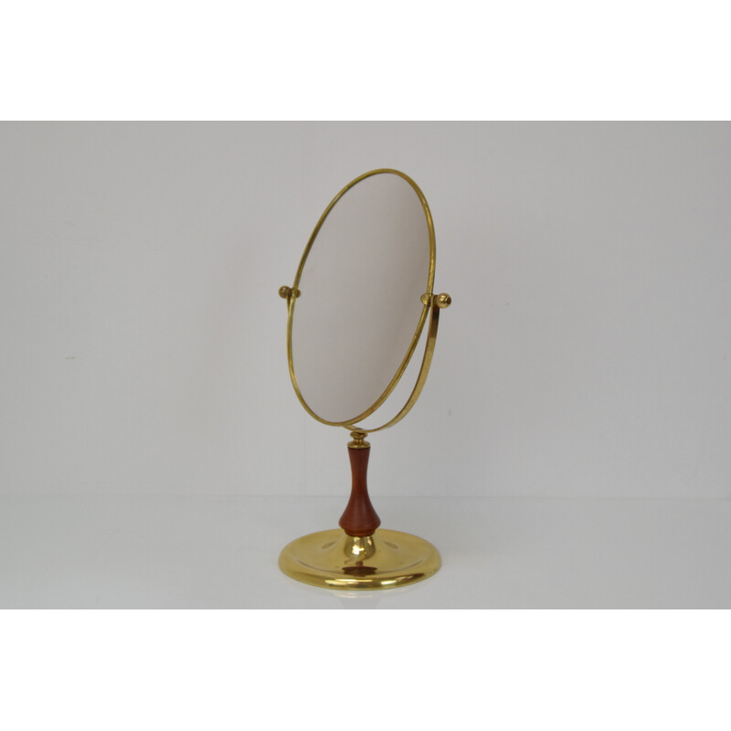 Mid-century adjustable table mirror, Czechoslovakia 1960s