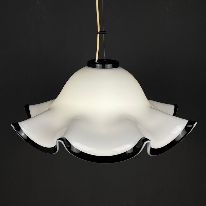 Vintage Murano glass pendant lamp, Italy 1980s