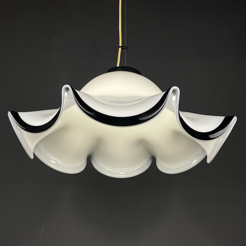 Vintage Murano glazen hanglamp, Italië 1980