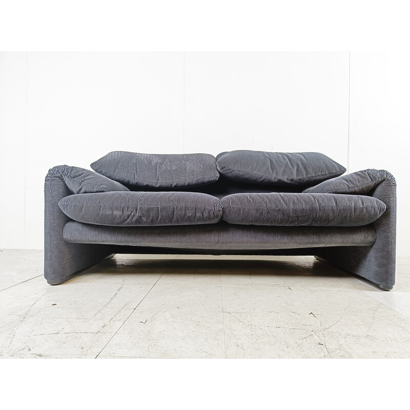 Maralunga vintage sofa by Vico Magistretti for Cassina, Italy 1970