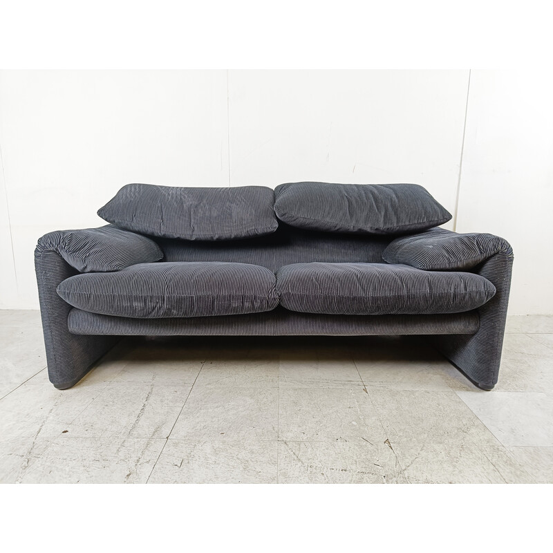 Maralunga vintage sofa by Vico Magistretti for Cassina, Italy 1970