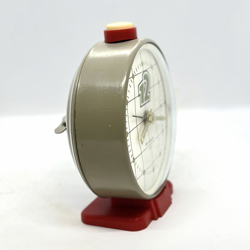 Vintage Jantar mechanical alarm clock, Russia 1970