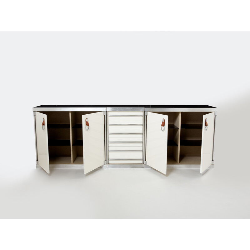 Set of 3 vintage cabinets by Guido Faleschini for Hermès, 1970