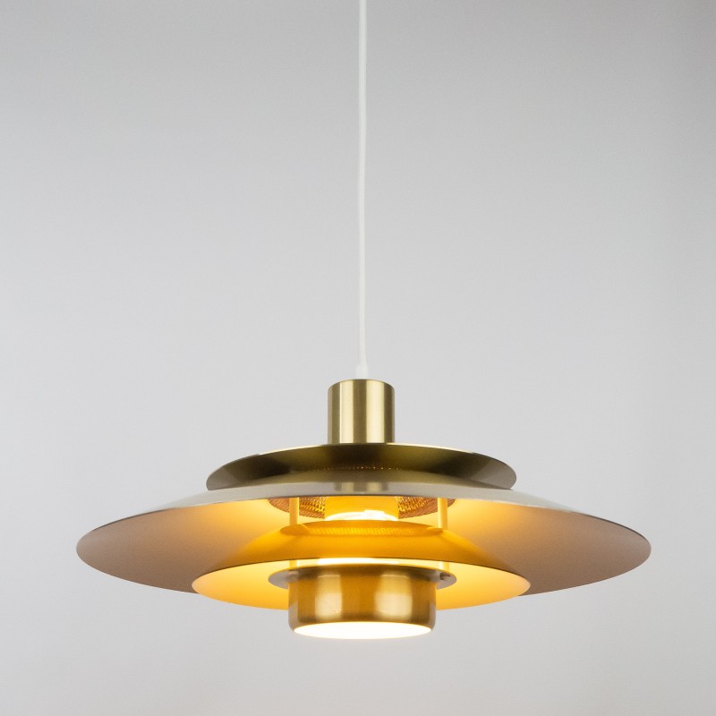 Vintage pendant lamp by Kurt Wiborg for Jeka, Denmark 1980