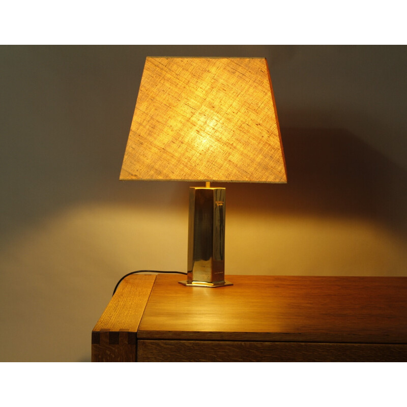 Vintage brass lamp by Ingo Maurer for Dunhill, 1960s