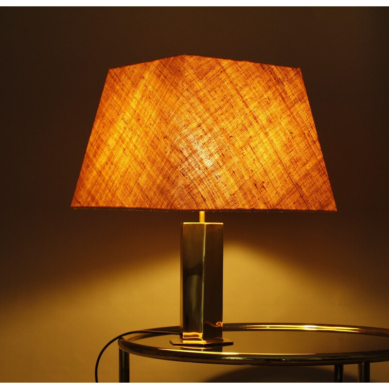 Vintage brass lamp by Ingo Maurer for Dunhill, 1960s