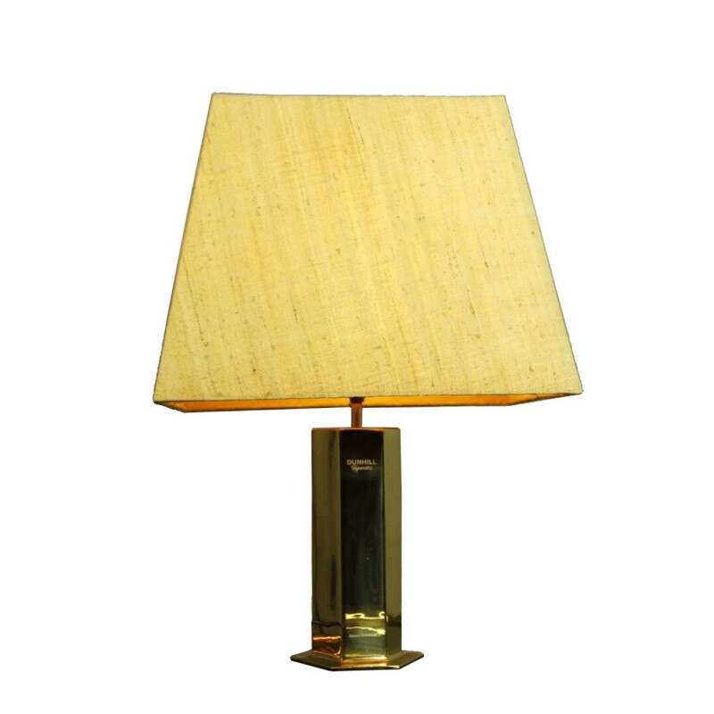 Vintage brass lamp by Ingo Maurer for Dunhill, 1960s