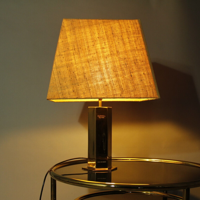 Vintage brass lamp by Ingo Maurer for Dunhill, 1960s