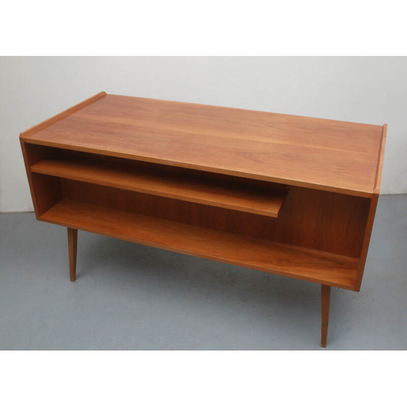 Vintage bureau in walnoot, jaren 1950