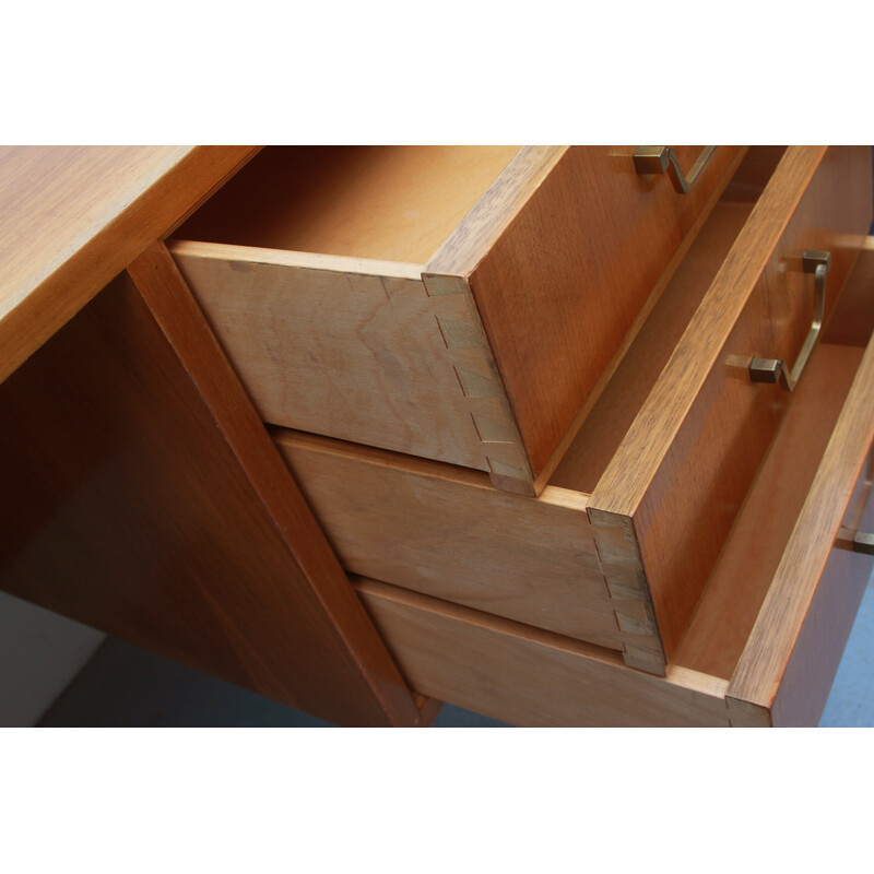 Vintage desk in walnut, 1950s