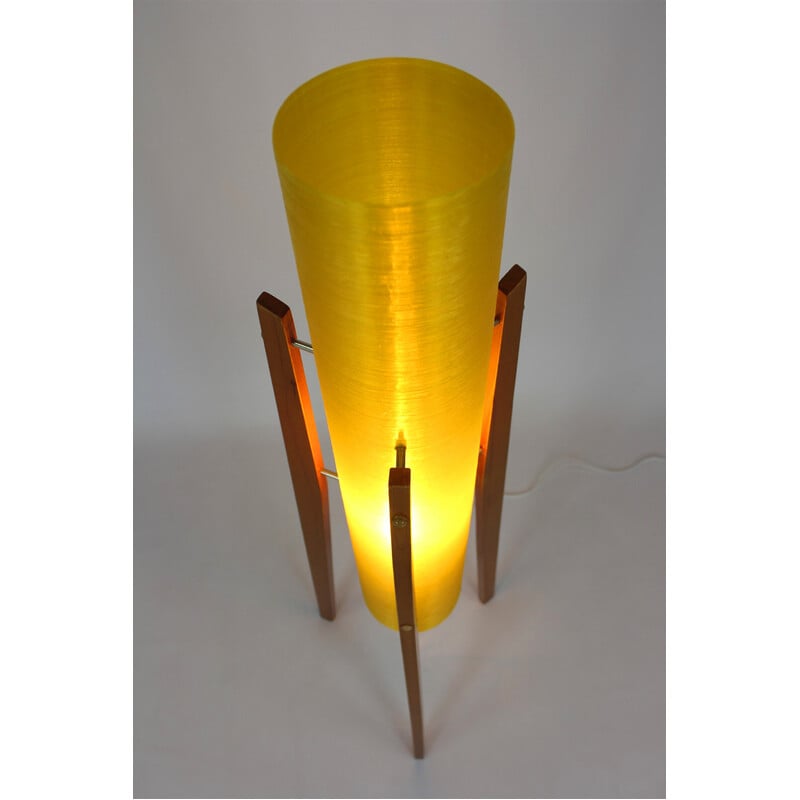 Vintage Space Age Rocket floor lamp by Novoplast Sered, Czechoslovakia 1960s