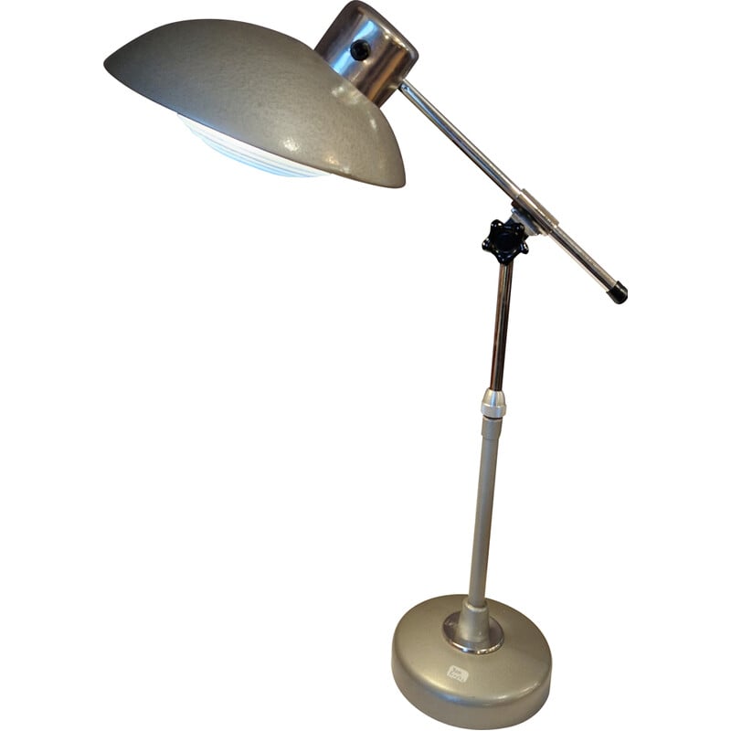 Vintage metal lamp by Ferdinand Solère, 1950