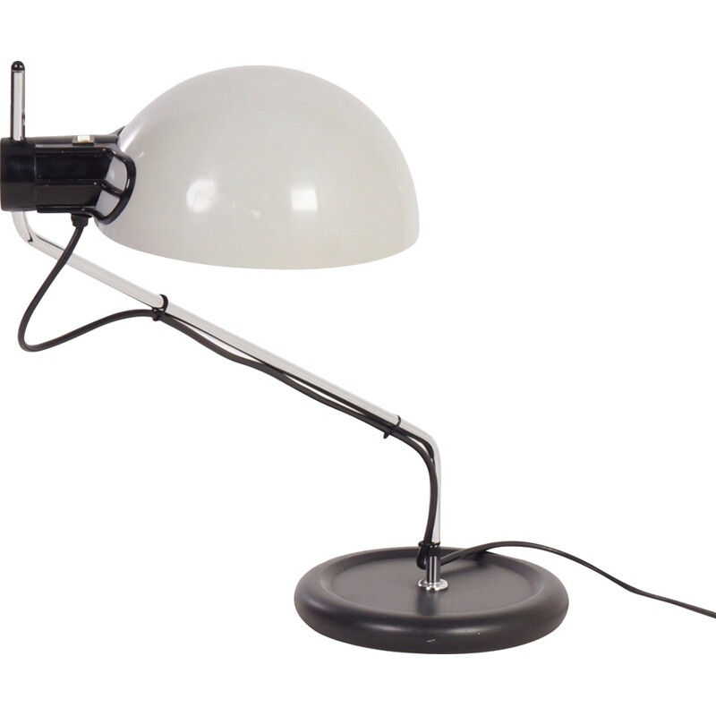 Lámpara de escritorio vintage de hierro y plástico para Harveiluce iGuzzini, Italia 1970