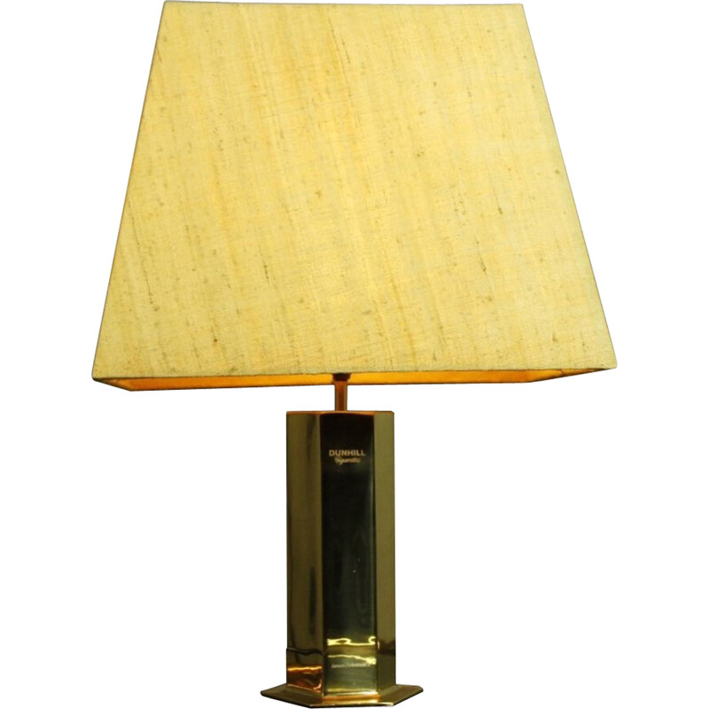 Vintage brass lamp by Ingo Maurer for Dunhill, 1960s