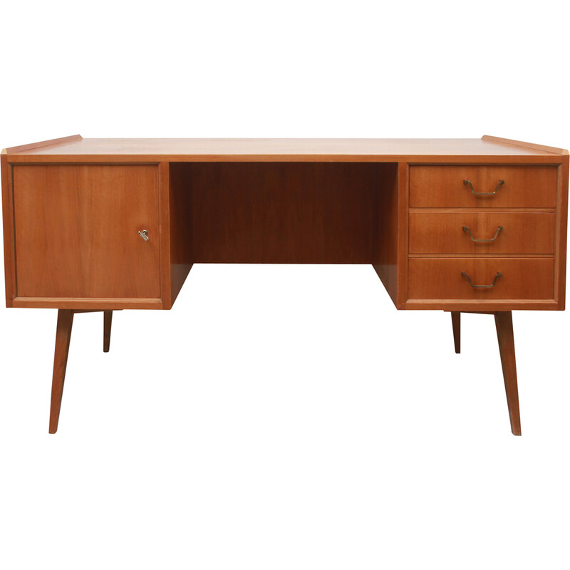 Vintage desk in walnut, 1950s