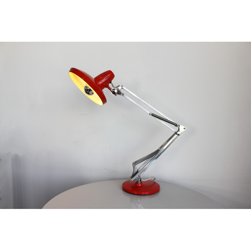 Vintage afgeschuinde bureaulamp van Jahre, 1970