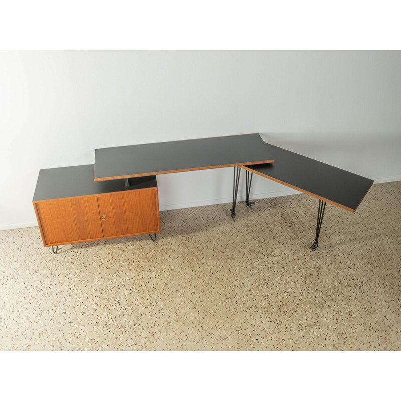 Vintage teak desk by Wk Möbel, Germany 1960s