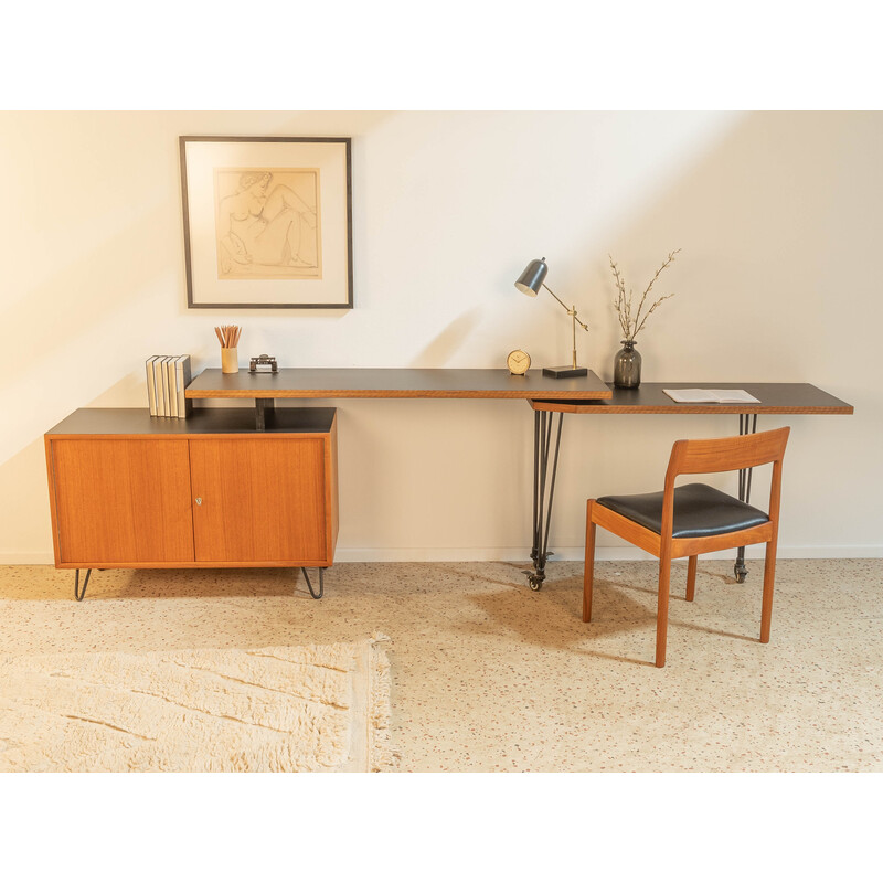 Vintage teak desk by Wk Möbel, Germany 1960s