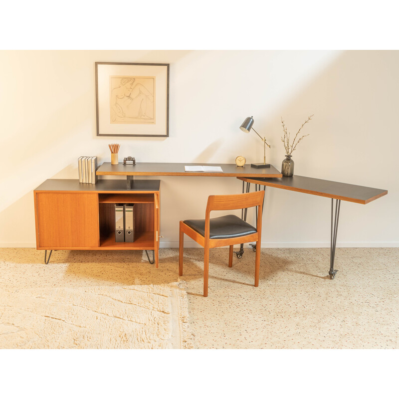 Vintage teak desk by Wk Möbel, Germany 1960s