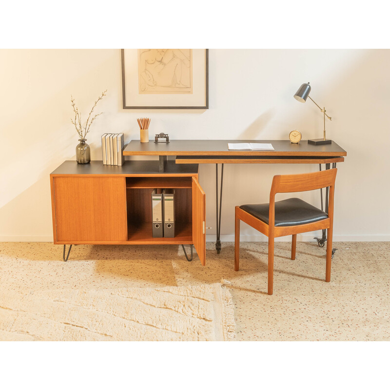 Vintage teak desk by Wk Möbel, Germany 1960s