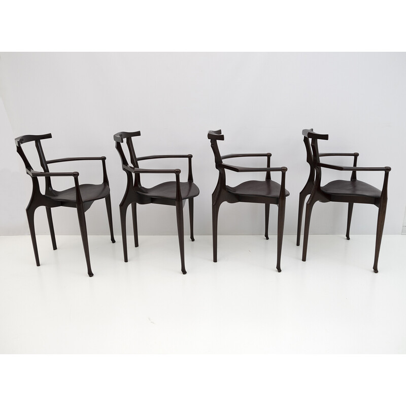 Set of 4 vintage "Gaulino" armchairs by Oscar Tusquets for Carlos Jané, 1980s