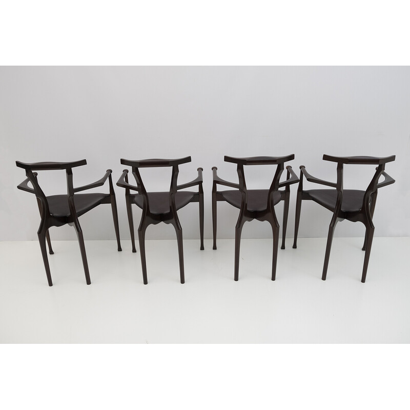Ensemble de 4 fauteuils vintage "Gaulino" par Oscar Tusquets pour Carlos Jané, 1980