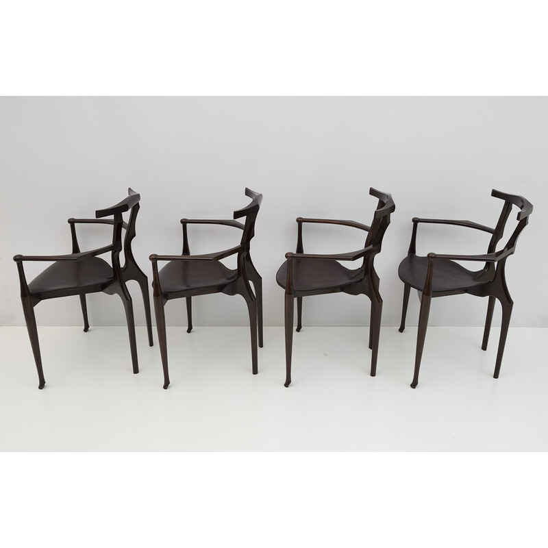 Ensemble de 4 fauteuils vintage "Gaulino" par Oscar Tusquets pour Carlos Jané, 1980