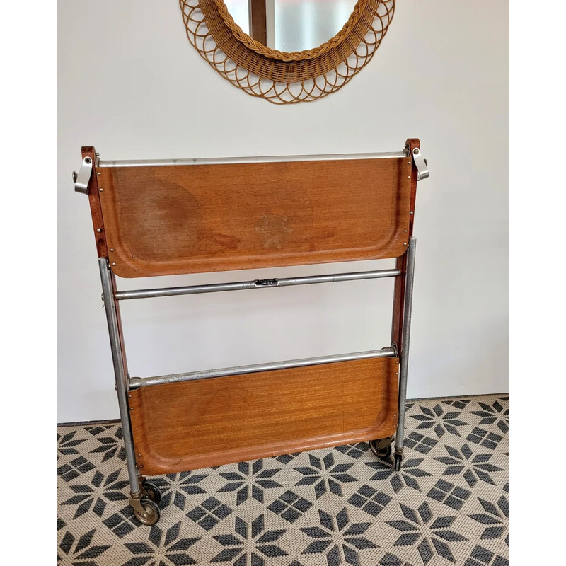 Textable vintage folding serving table, 1960