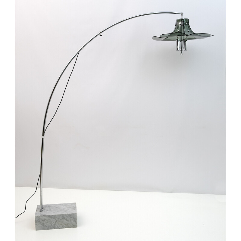 Vintage Italian Arc floor lamp by Max Ingrand for Fontana Arte, 1970s