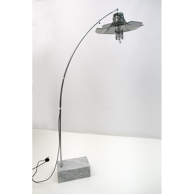 Vintage Italian Arc floor lamp by Max Ingrand for Fontana Arte, 1970s