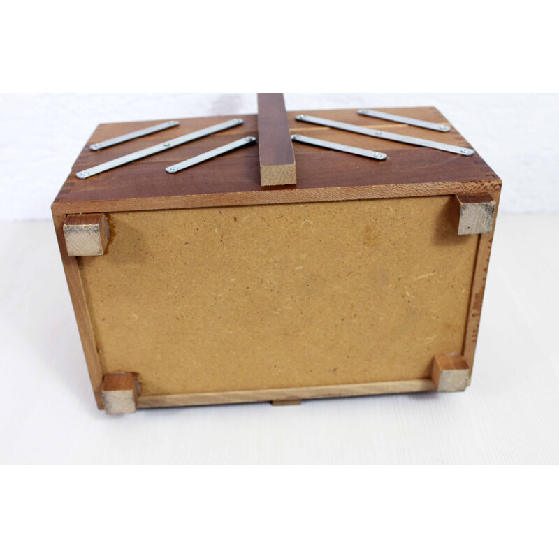 Vintage-Aufbewahrungsbox aus Holz, 1970